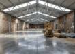 Nave industrial en reforma con nueva cubierta y solera